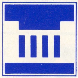 Verkeersbord E.3 voor de scheepvaart dat een stuw aanduidt