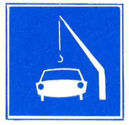 Verkeersbord E.7.1 voor de scheepvaart dat meren toestaat voor in- en uitstappen