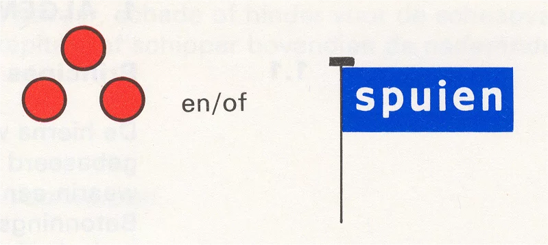 Verkeersbord H.3 voor de scheepvaart dat een spui- of inlaatteken aanduidt