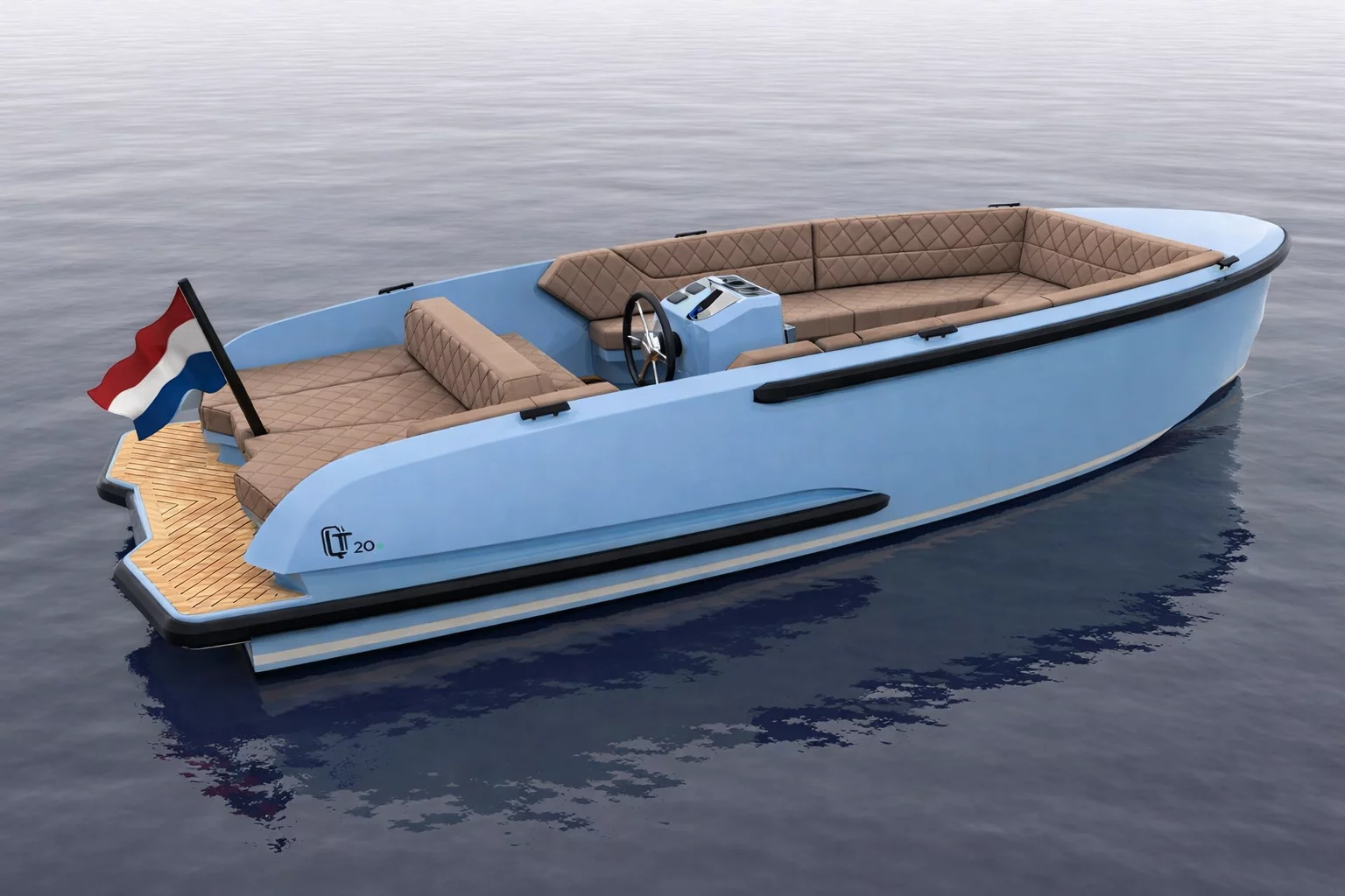 QT20 e – New render 3 Vaartlander Boats - QT20 e New render 3