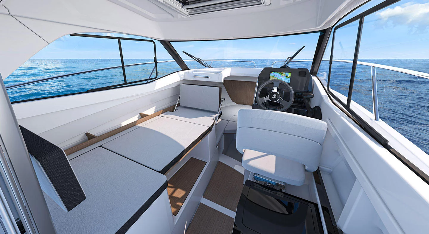 Vaartlander_BeneteauAntares7-20 Interieur van Beneteau Antares 7 met om te bouwen zithoek
