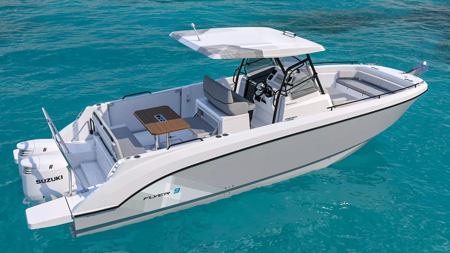 Vaartlander_BeneteauFlyer9SPACEdeck-14 Beneteau Flyer 9 SPACEdeck met open dek en zonnedak