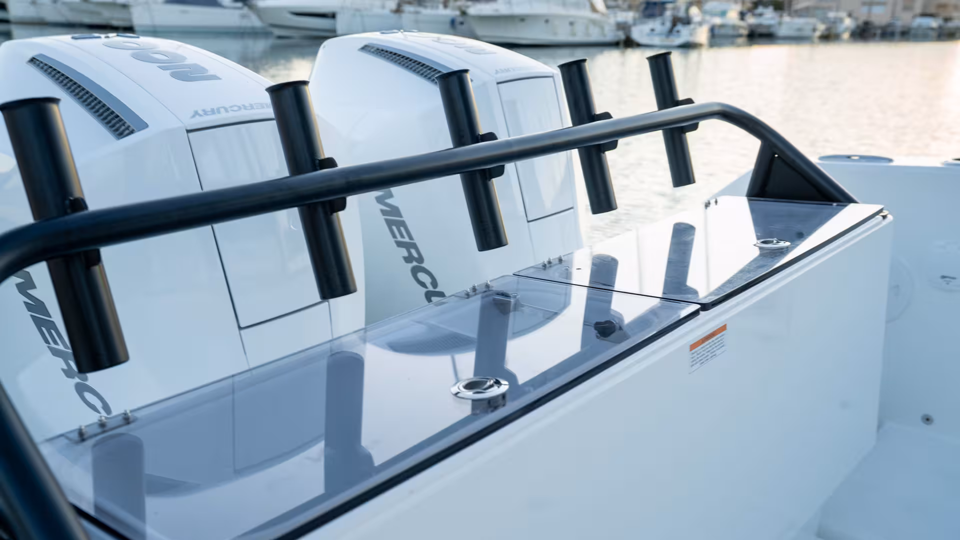 Vaartlander_Wellcraft28Explorer-6 Zijgang van Wellcraft 28 Explorer met veilige doorgang naar boeg